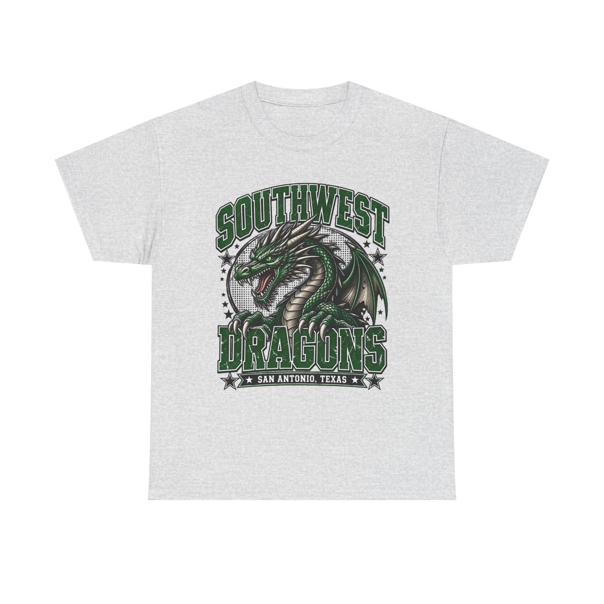 Southwest Dragons T-Shirt — San Antonio Texas Green Dragon Graphic Tee