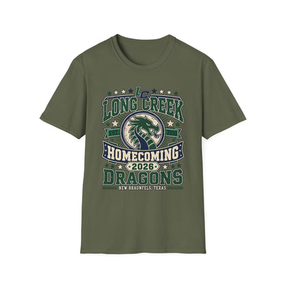 Long Creek Dragons Homecoming T-Shirt — School Spirit Tee (Est. 2020)