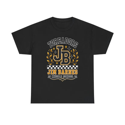 Toreadors JB Jim Barnes Middle School Tee — School Spirit Graphic T-Shirt