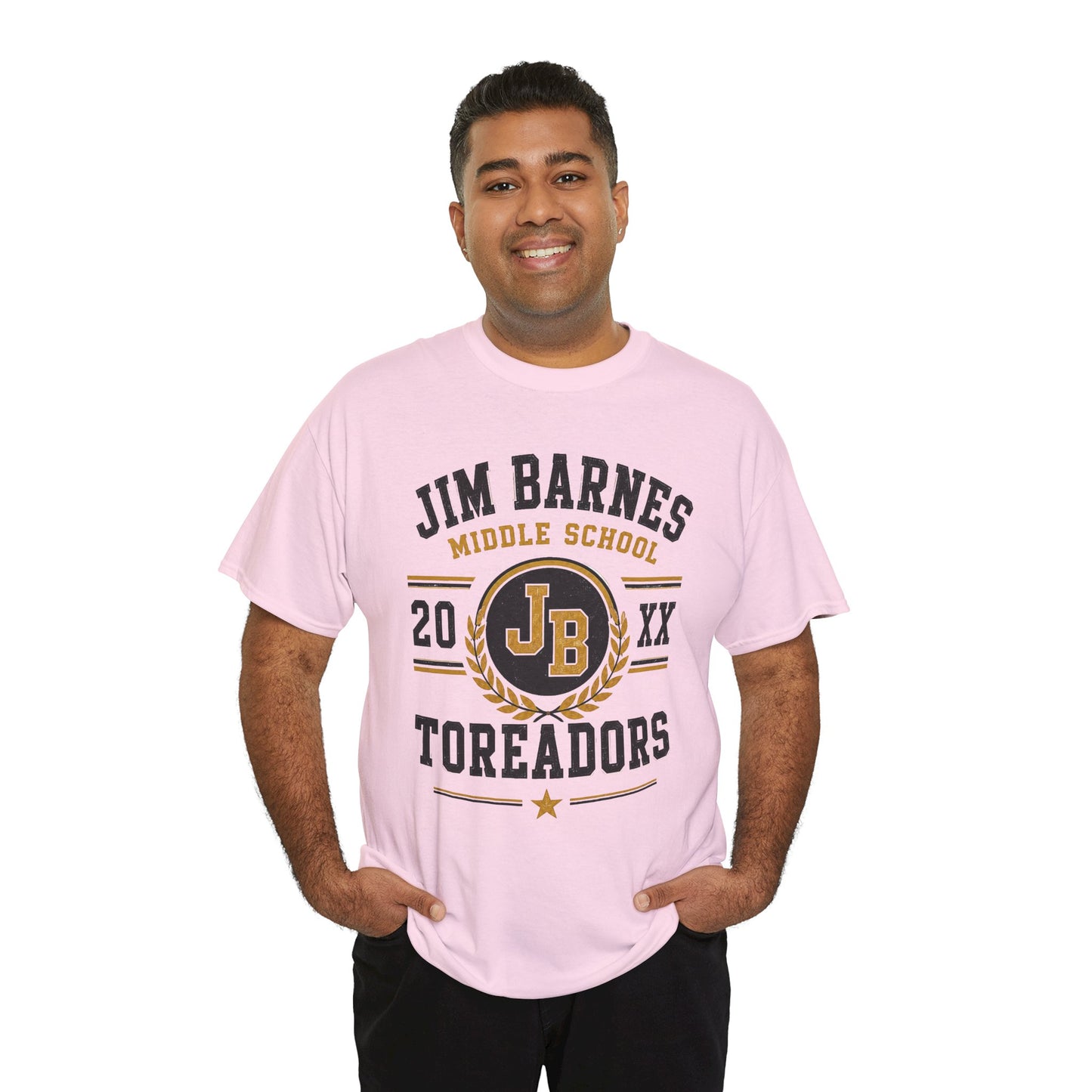 Jim Barnes Middle School Toreadors T-Shirt — School Spirit Tee with JB Crest