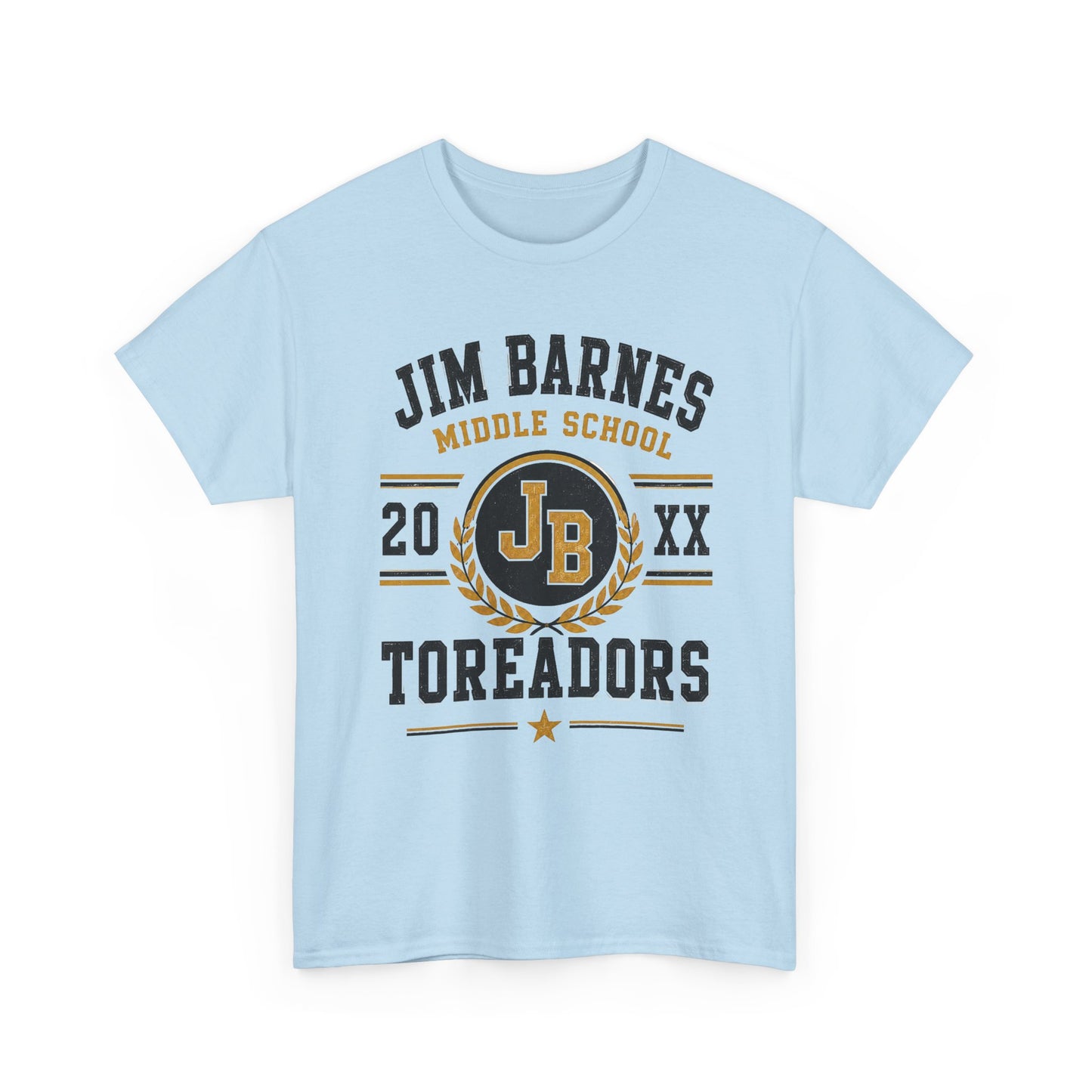 Jim Barnes Middle School Toreadors T-Shirt — School Spirit Tee with JB Crest