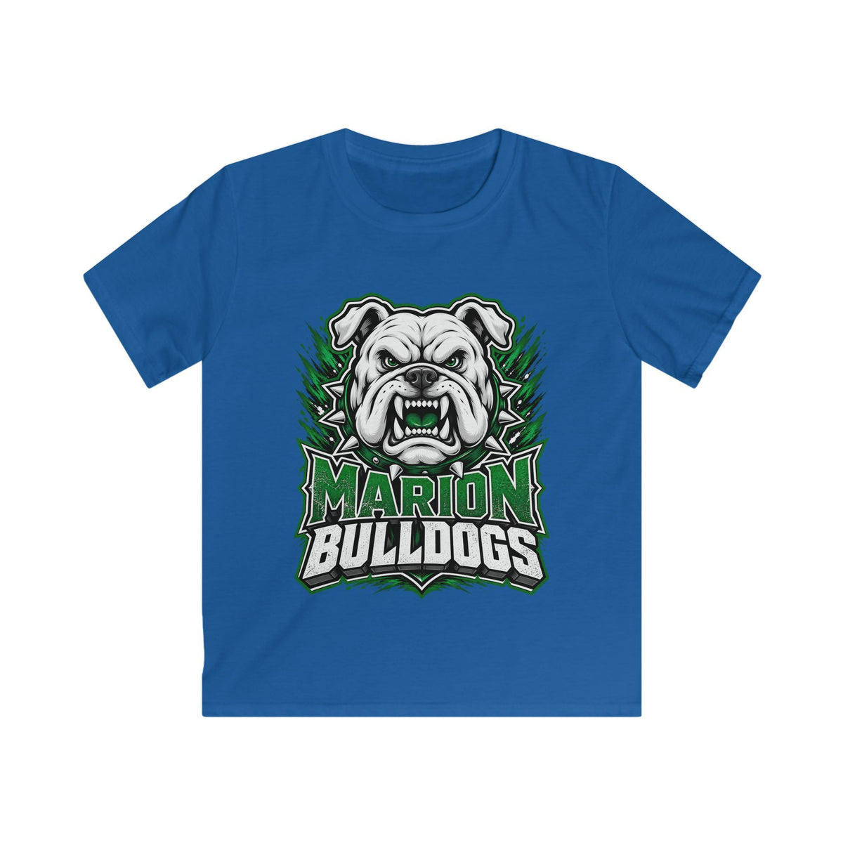 Marion Bulldogs Kids T‑Shirt — Custom Name & Number Youth Football Tee