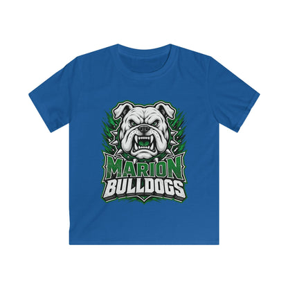 Marion Bulldogs Kids T‑Shirt — Custom Name & Number Youth Football Tee