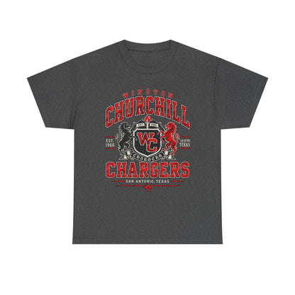 Churchill Chargers School Spirit T-Shirt — WC Logo & Mascot Tee