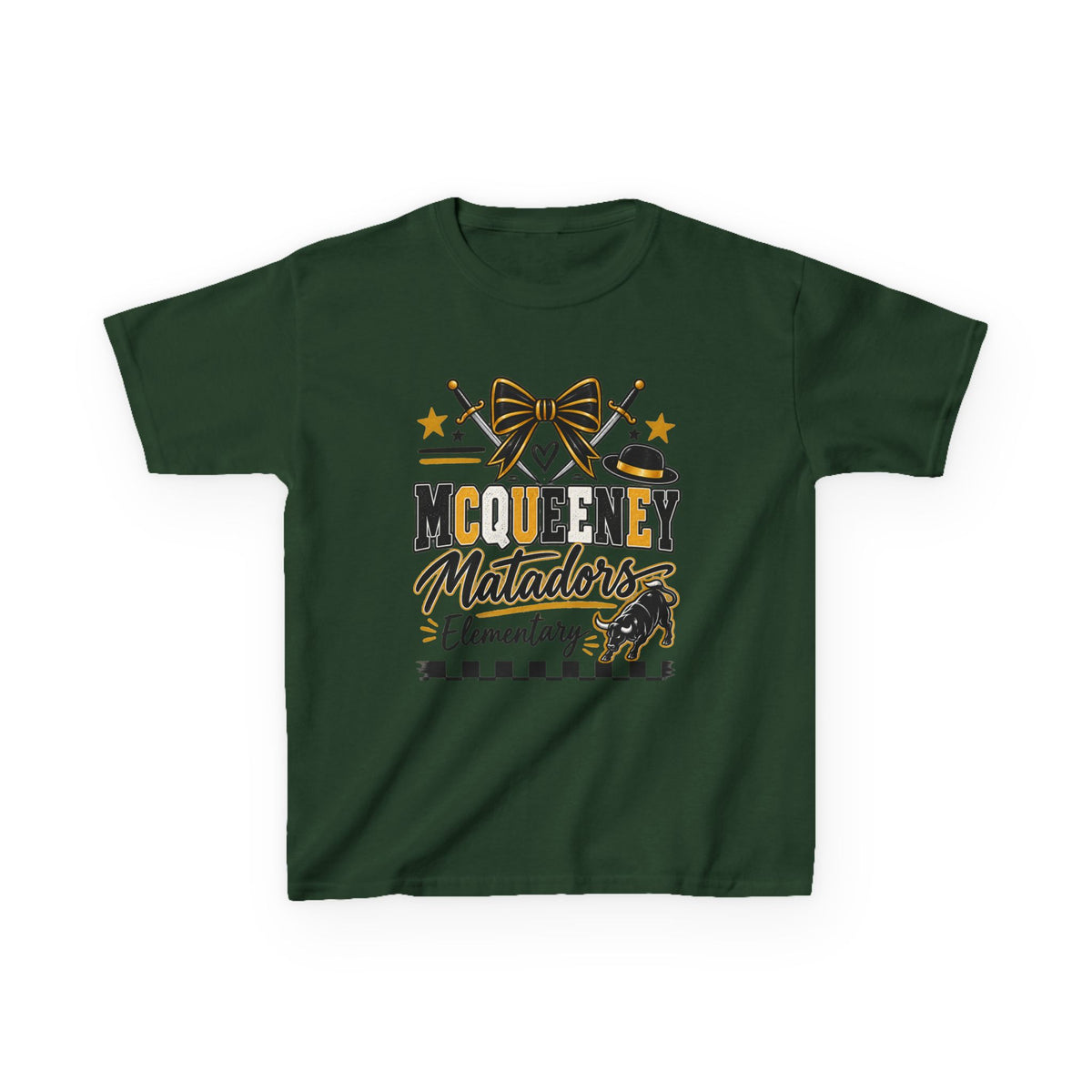 Kids Tee — McQueeny Matadors Elementary School Spirit Shirt