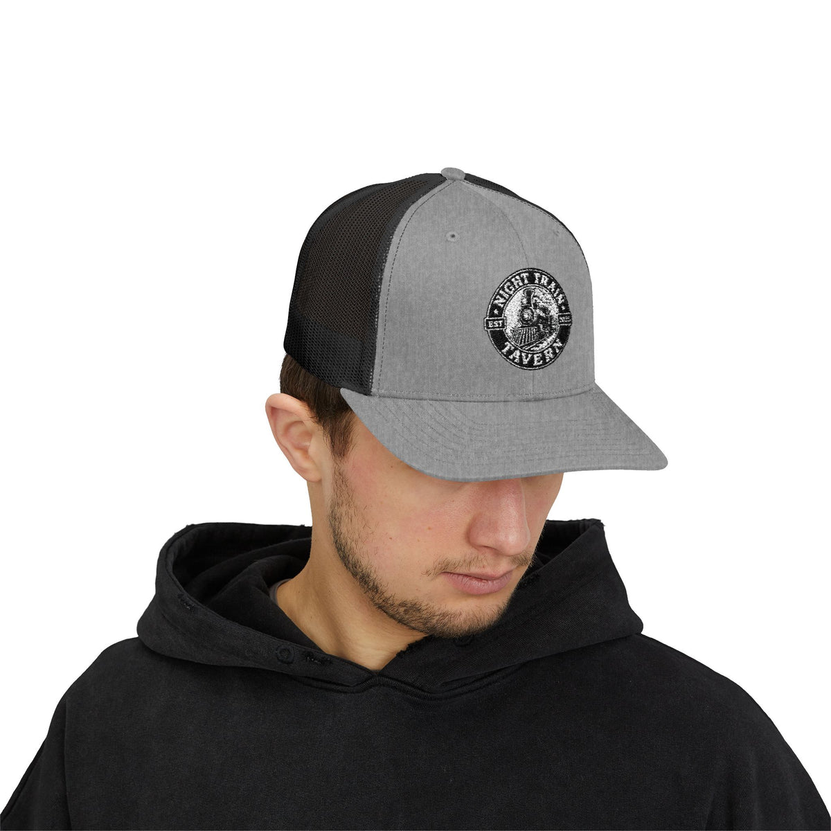 Night Train Tavern Trucker Cap-Embroidery