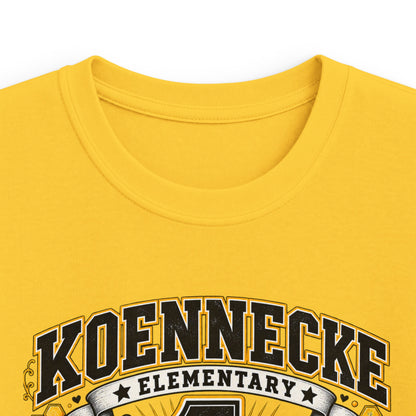 First Grade Kids Tee — 'Koennecke Elementary' Back-to-School Bee Design