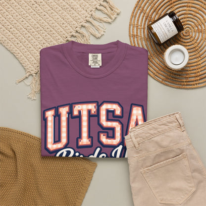 UTSA Birds Up T-Shirt — San Antonio Orange Garment-Dyed Tee
