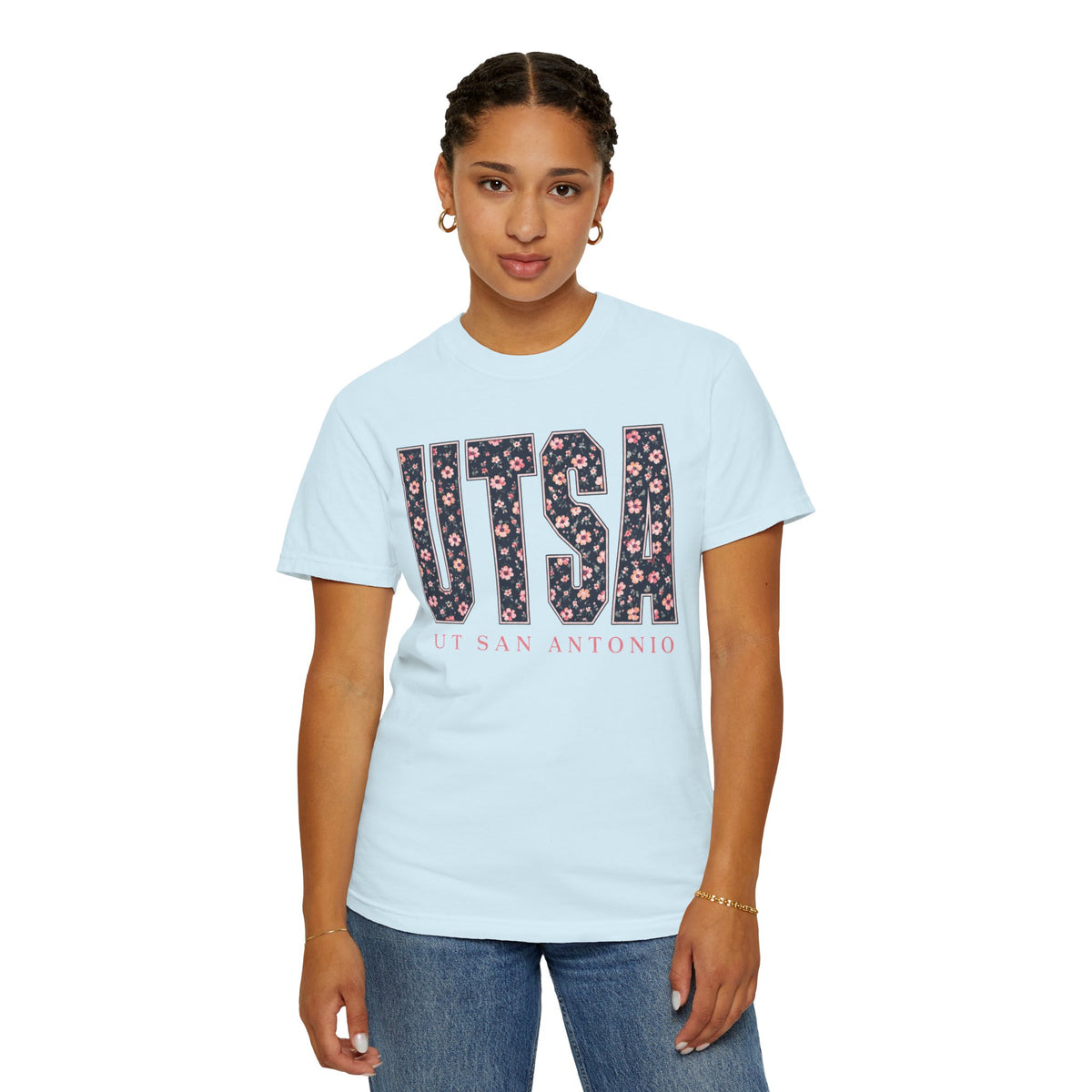 UTSA Floral Logo T‑Shirt — UT San Antonio Collegiate Tee