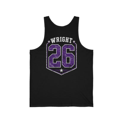 Panthers Friday Nights Football Tank — Personalized 'Wright 26' Athletic Club Jersey