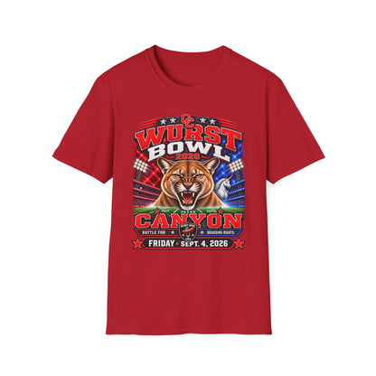 Wurst Bowl 2026 T-Shirt — Canyon Football Game Day Tee