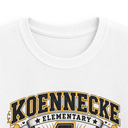 First Grade Kids Tee — 'Koennecke Elementary' Back-to-School Bee Design