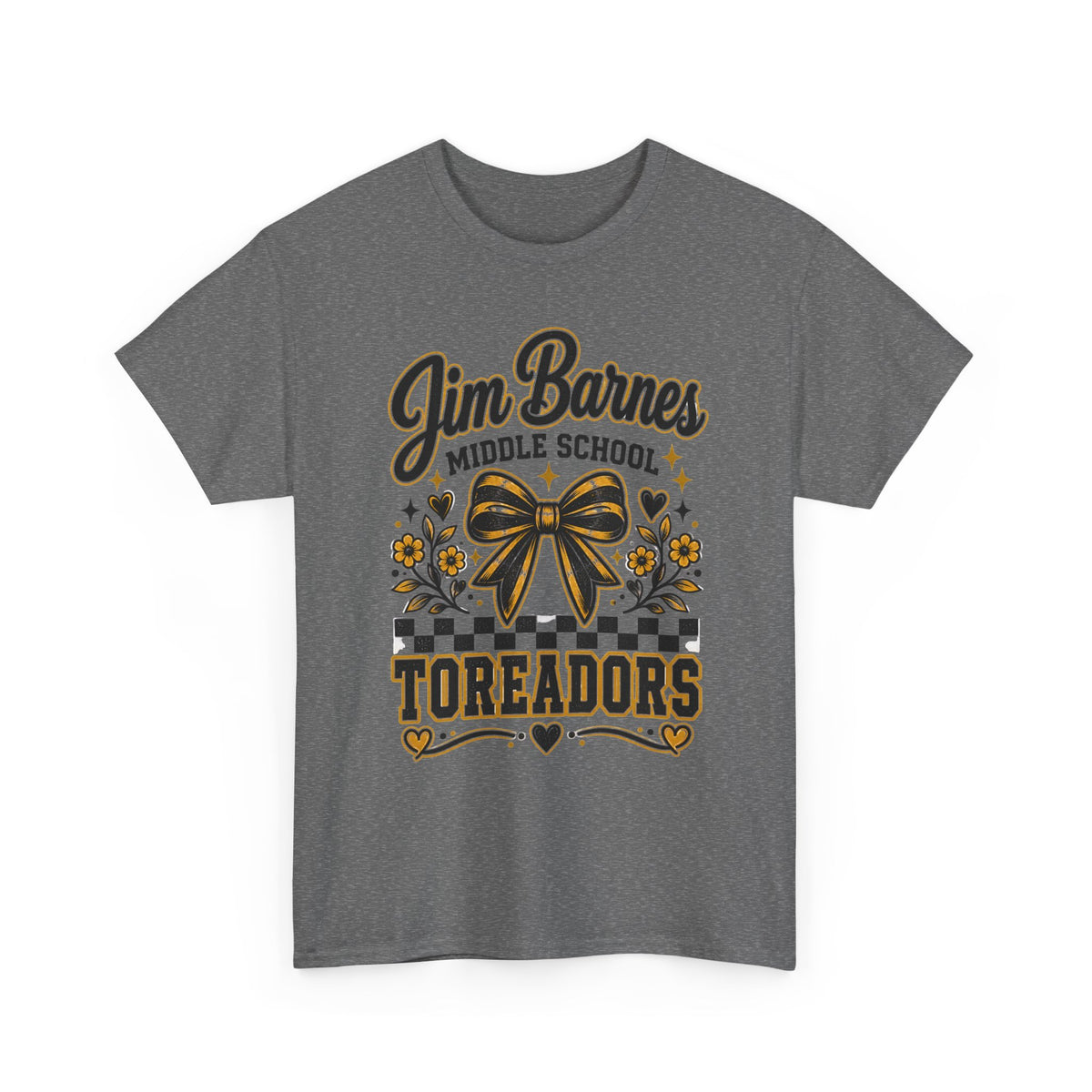 Jim Barnes Middle School Toreadors T-Shirt — School Spirit Cheer Tee