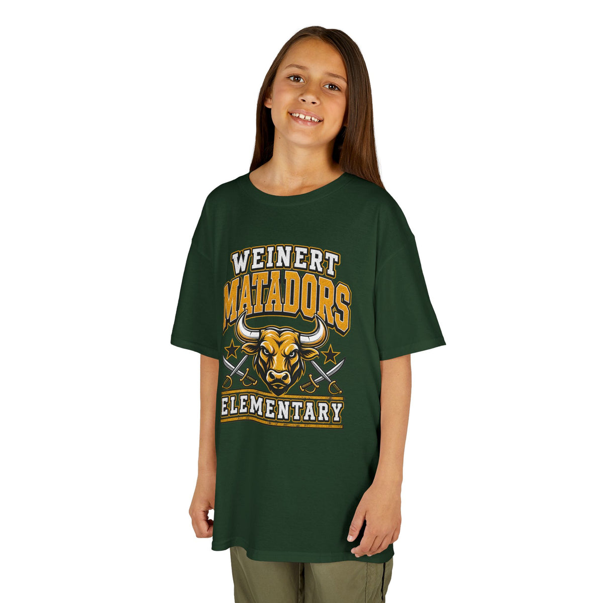 Weinert Matadors Elementary Kids T-Shirt — School Mascot Tee
