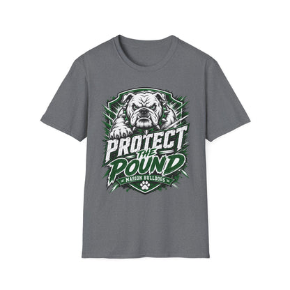 Protect the Pound Bulldog T-Shirt — Fierce Mascot Tee for Fans & Players