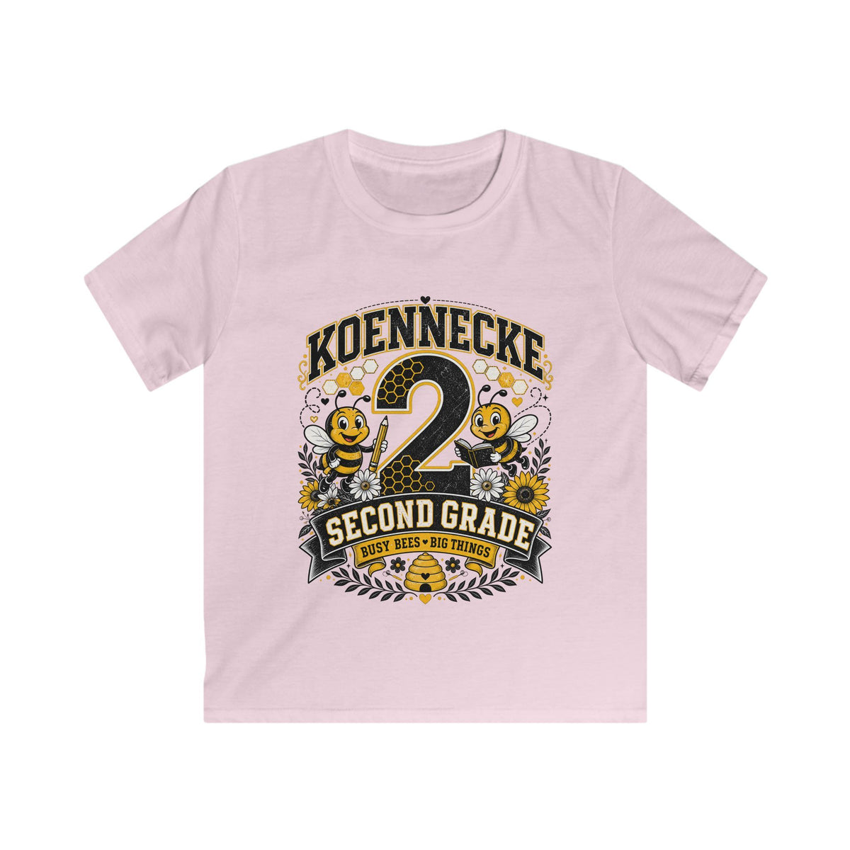 Personalized '2 Second Grade' Kids Tee — Custom Name Back-to-School Shirt