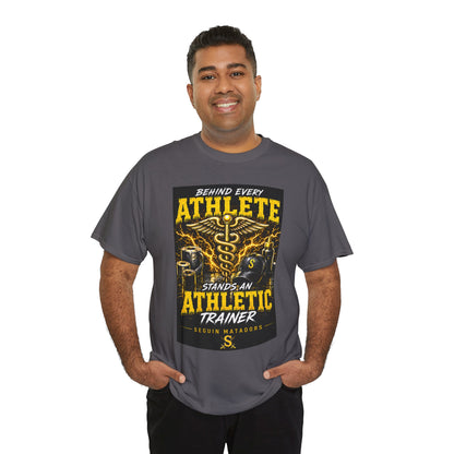 Athletic Trainer T‑Shirt — "Behind Every Athlete Stands an Athletic Trainer" Motivational Tee