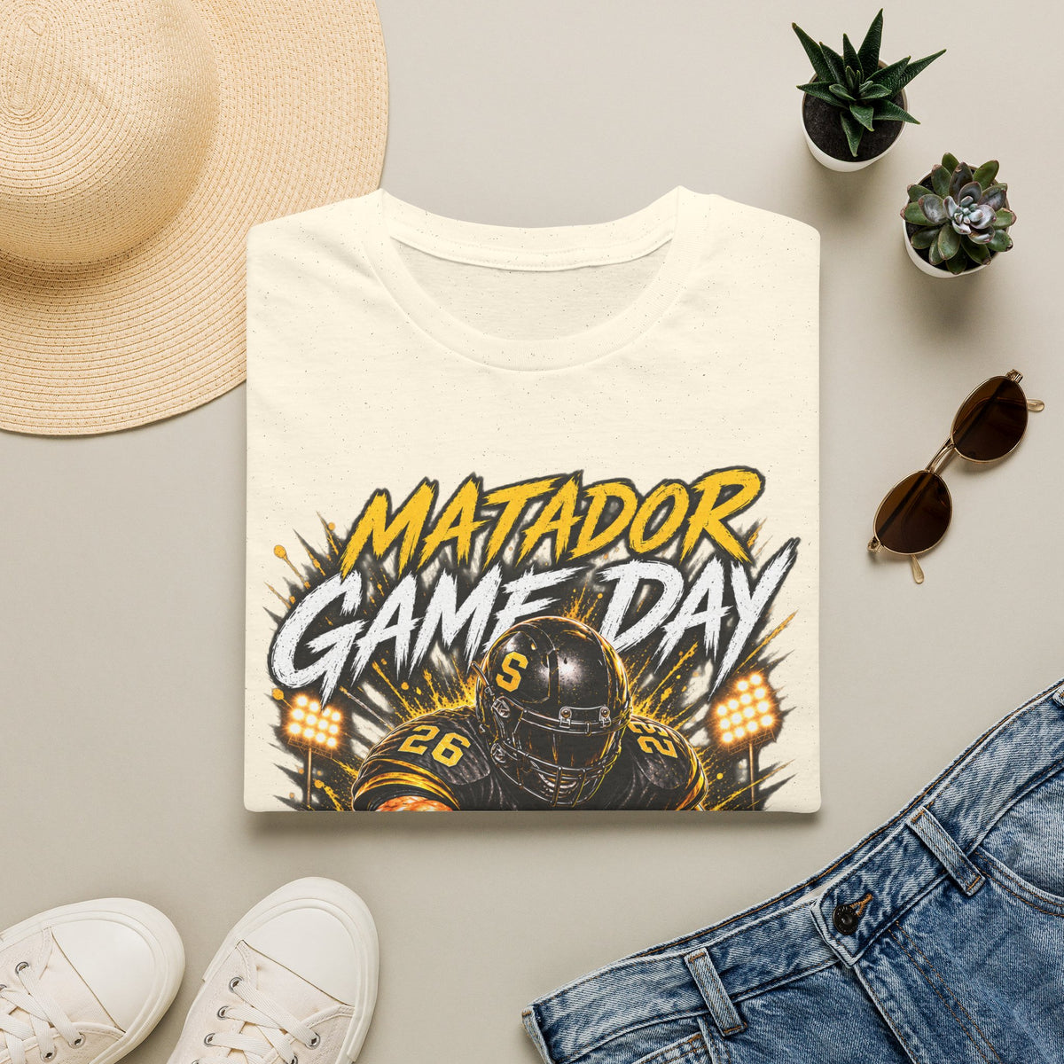 Matador Game Day Football T-Shirt — Seguin Matadors Fan Tee