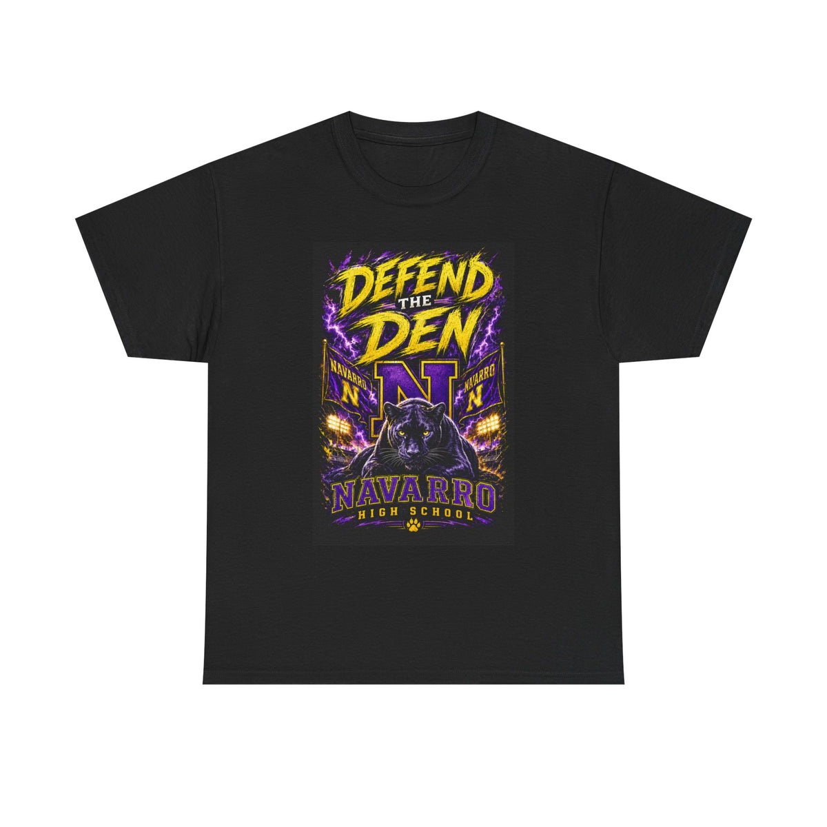 Defend the Den Navarro High School Panther T‑Shirt