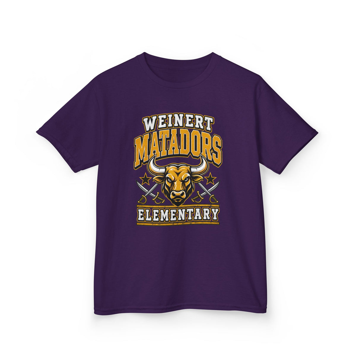 Weinert Matadors Elementary Kids T-Shirt — School Mascot Tee