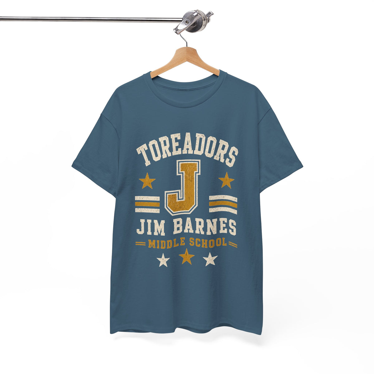 Toreadors Jim Barnes School Letterman Tee — Vintage School Spirit T-Shirt
