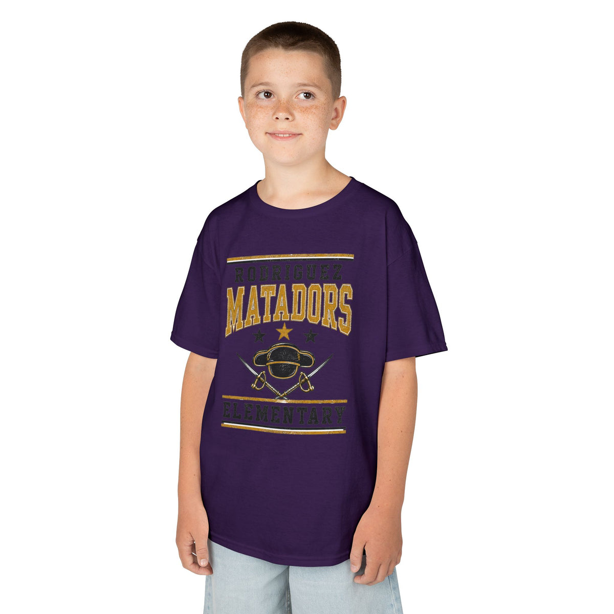 Rodriguez Matadors Elementary Kids T-Shirt — School Spirit Tee