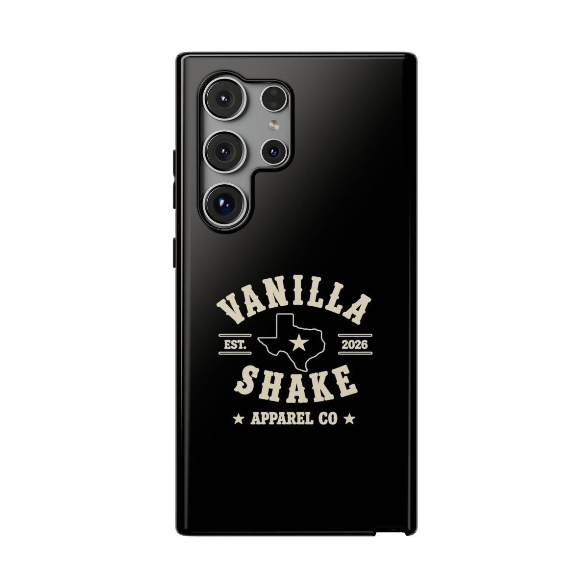 Black w/Ivory Logo lmpact-Resistant Phone Cases