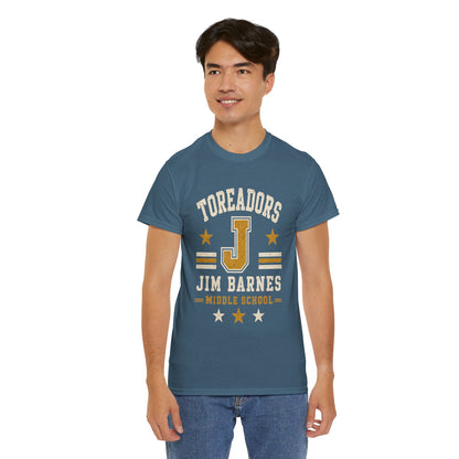 Toreadors Jim Barnes School Letterman Tee — Vintage School Spirit T-Shirt
