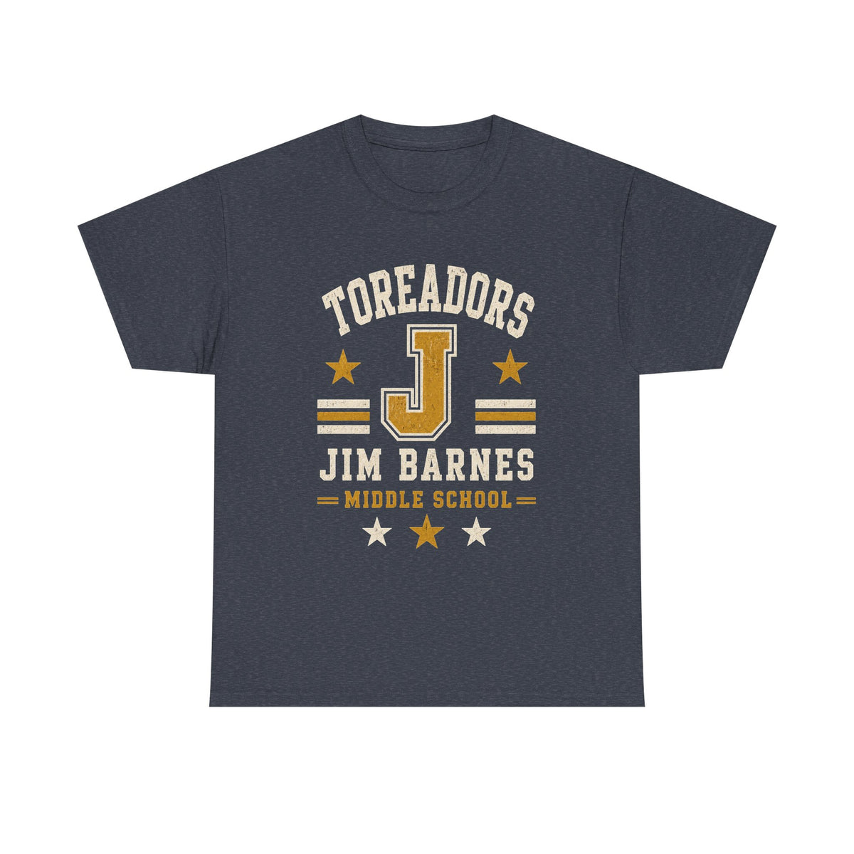 Toreadors Jim Barnes School Letterman Tee — Vintage School Spirit T-Shirt