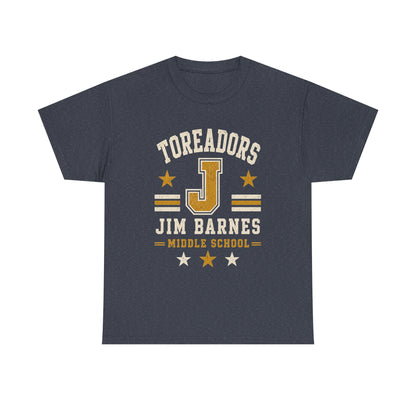 Toreadors Jim Barnes School Letterman Tee — Vintage School Spirit T-Shirt