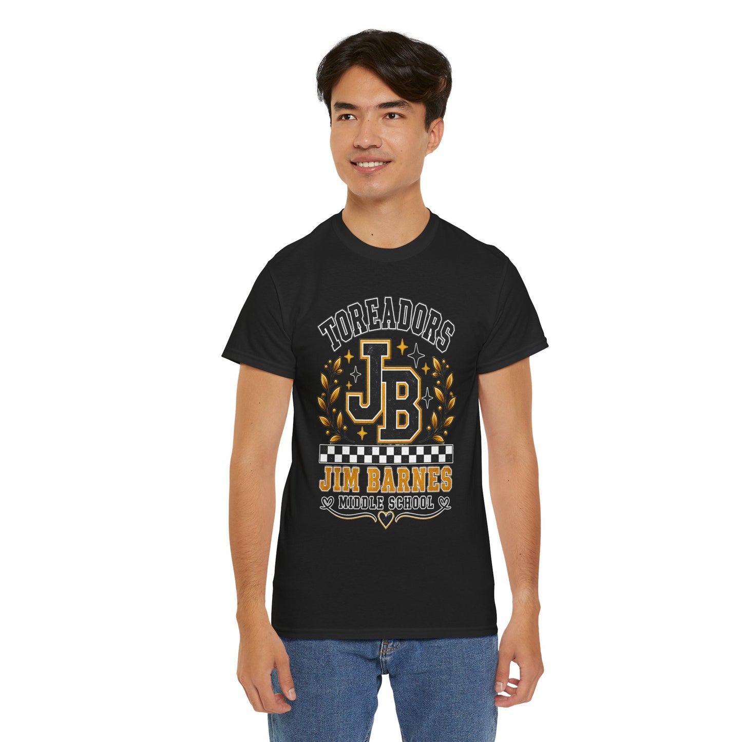 Toreadors JB Jim Barnes Middle School Tee — School Spirit Graphic T-Shirt