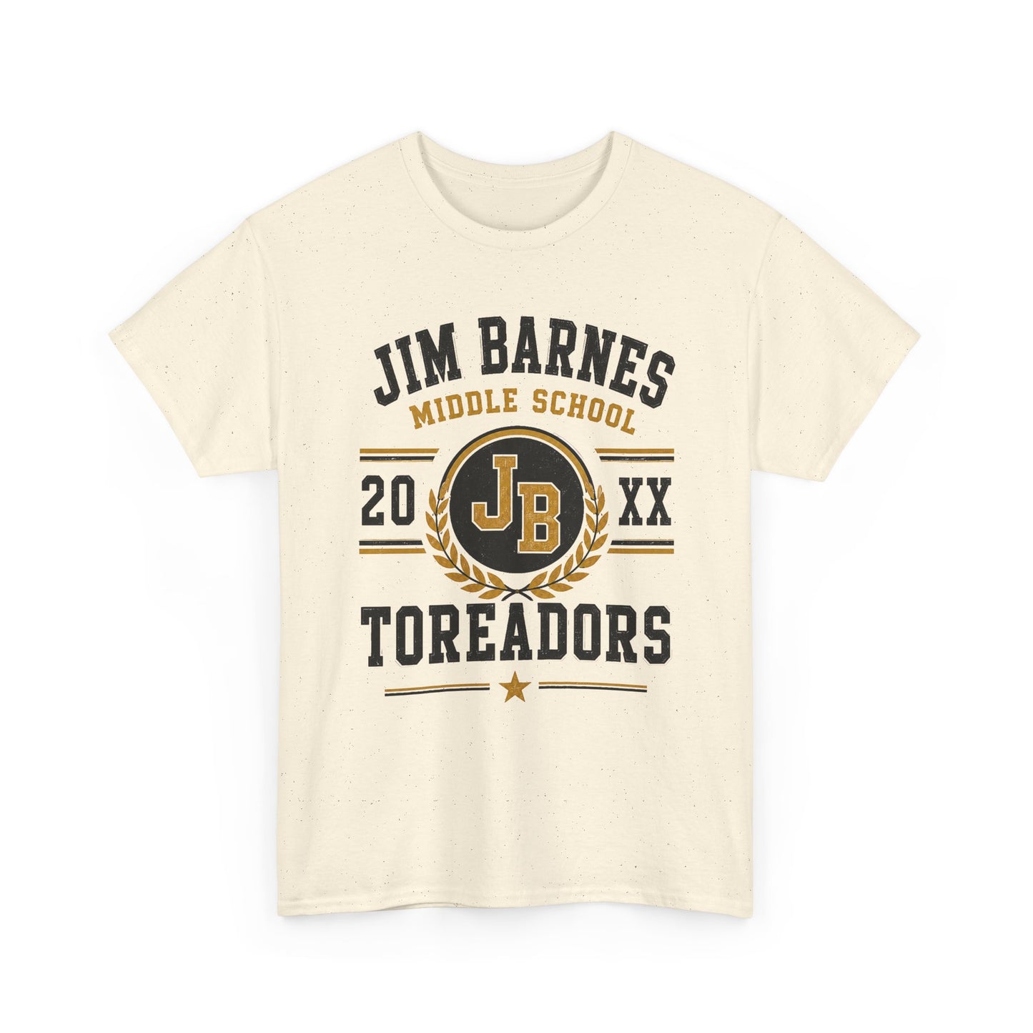 Jim Barnes Middle School Toreadors T-Shirt — School Spirit Tee with JB Crest