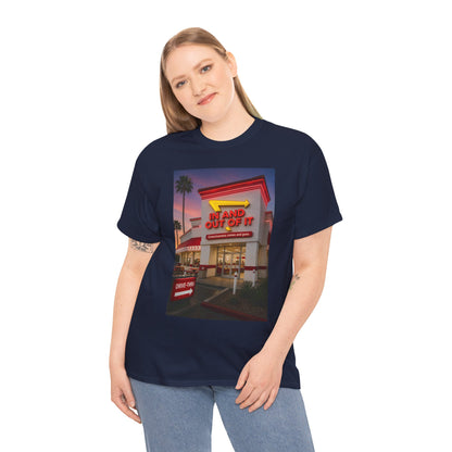 Retro Diner Photo T‑Shirt – 'A Hand Out Of It' Vintage Neon Tee