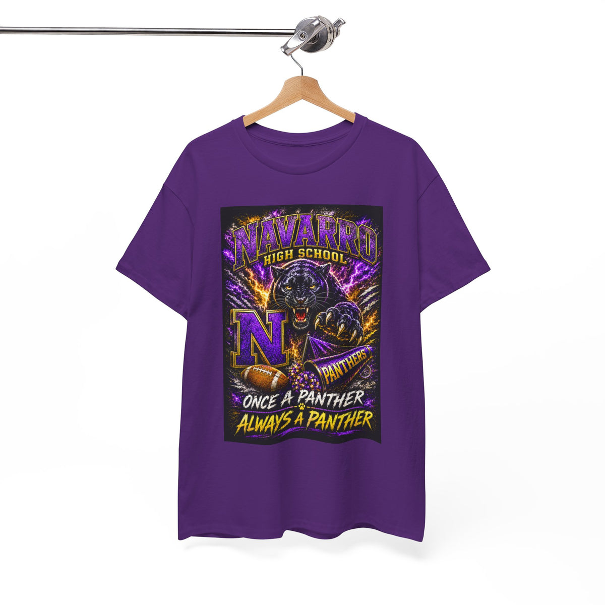 Navarro High Panthers Tee — "Once a Panther, Always a Panther" School Spirit T‑Shirt