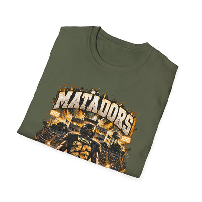 Matadors Football Player Graphic T-Shirt — Team Jersey Number 26 Fan Tee