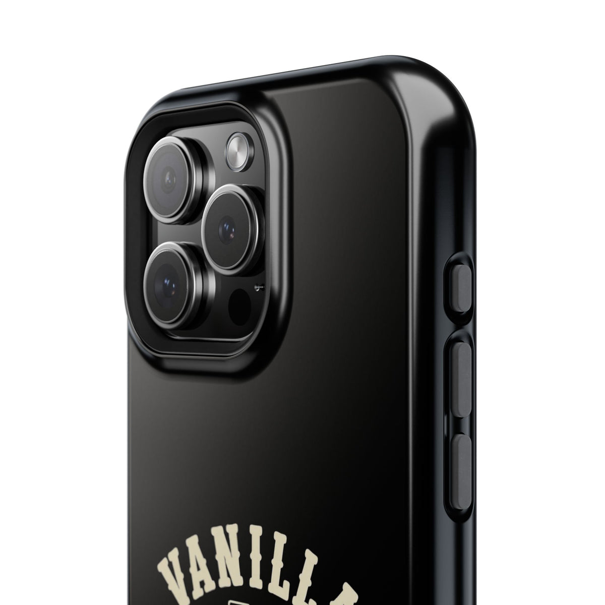 Black w/Ivory Logo lmpact-Resistant Phone Cases