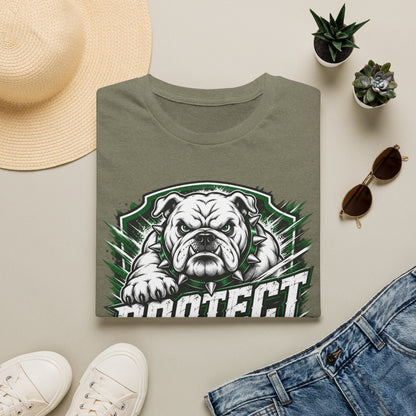 Protect the Pound Bulldog T-Shirt — Fierce Mascot Tee for Fans & Players