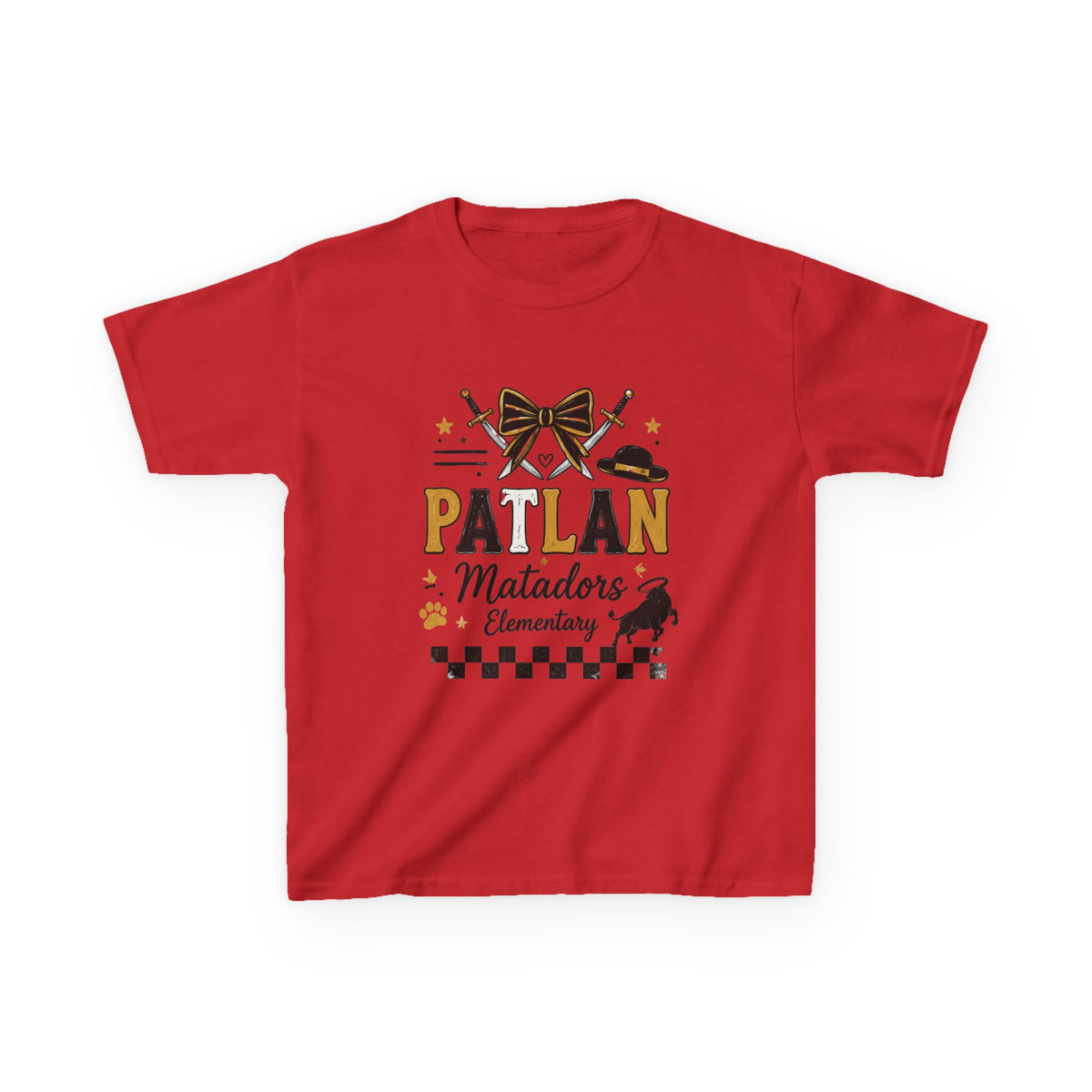 Patlan Matadors Elementary Kids T-Shirt — School Spirit Tee