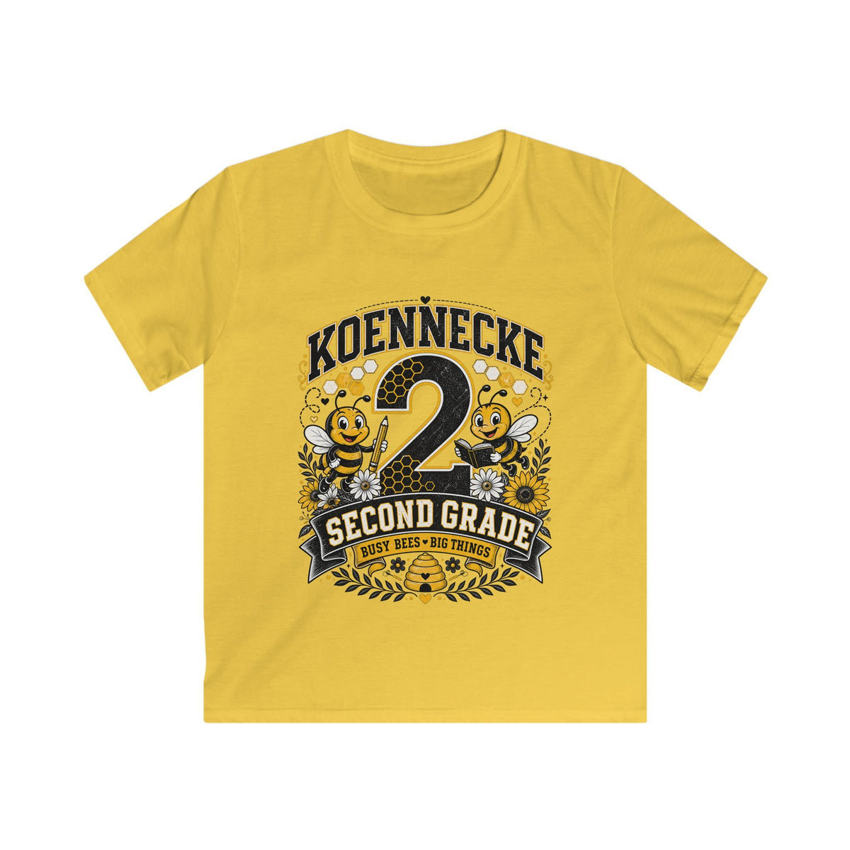 Personalized '2 Second Grade' Kids Tee — Custom Name Back-to-School Shirt