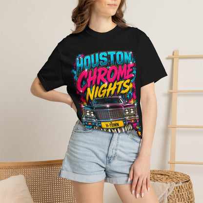 Houston Chrome Nights T-Shirt — Texas Night Ride Classic Car Tee