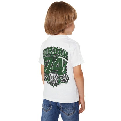 Bulldog Country Toddler T-Shirt — Marion Bulldogs Personalized Number (e.g., Jordan 74)