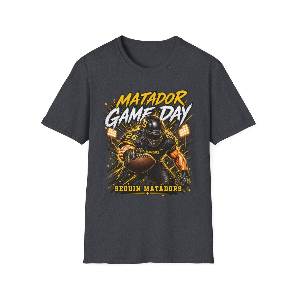 Matador Game Day Football T-Shirt — Seguin Matadors Fan Tee