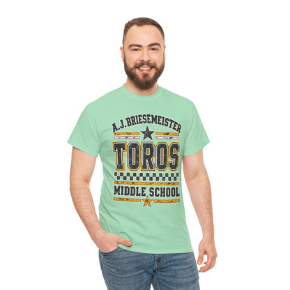 Toros Middle School Tee — A.J. Briesemeister School Spirit T-Shirt