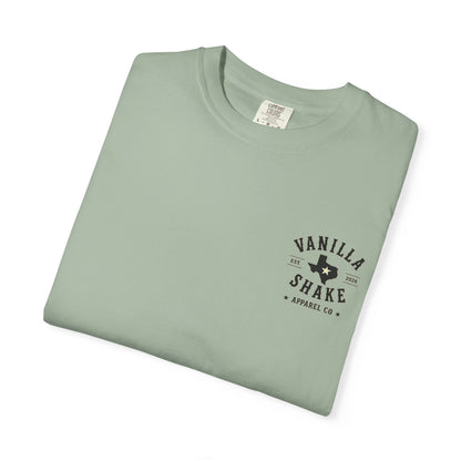 Mr. & Mrs. Shake Logo Unisex Garment-Dyed T-shirt