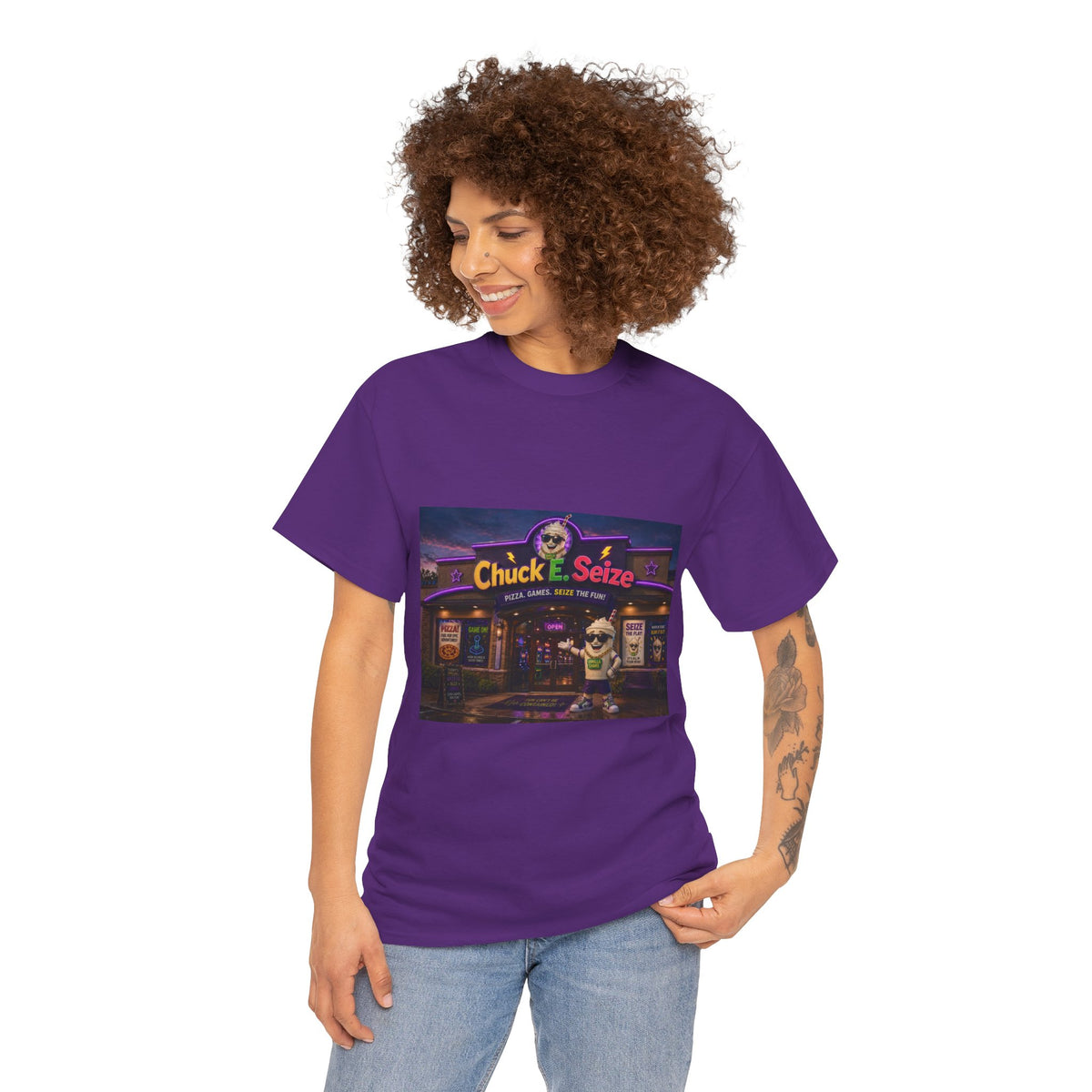 Chuck E. Seize Arcade Night T‑Shirt
