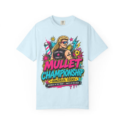 Mullet Championship T-Shirt — "Business in the Front, Party in the Back" Retro Graphic Tee