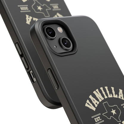 Black w/Ivory Logo lmpact-Resistant Phone Cases
