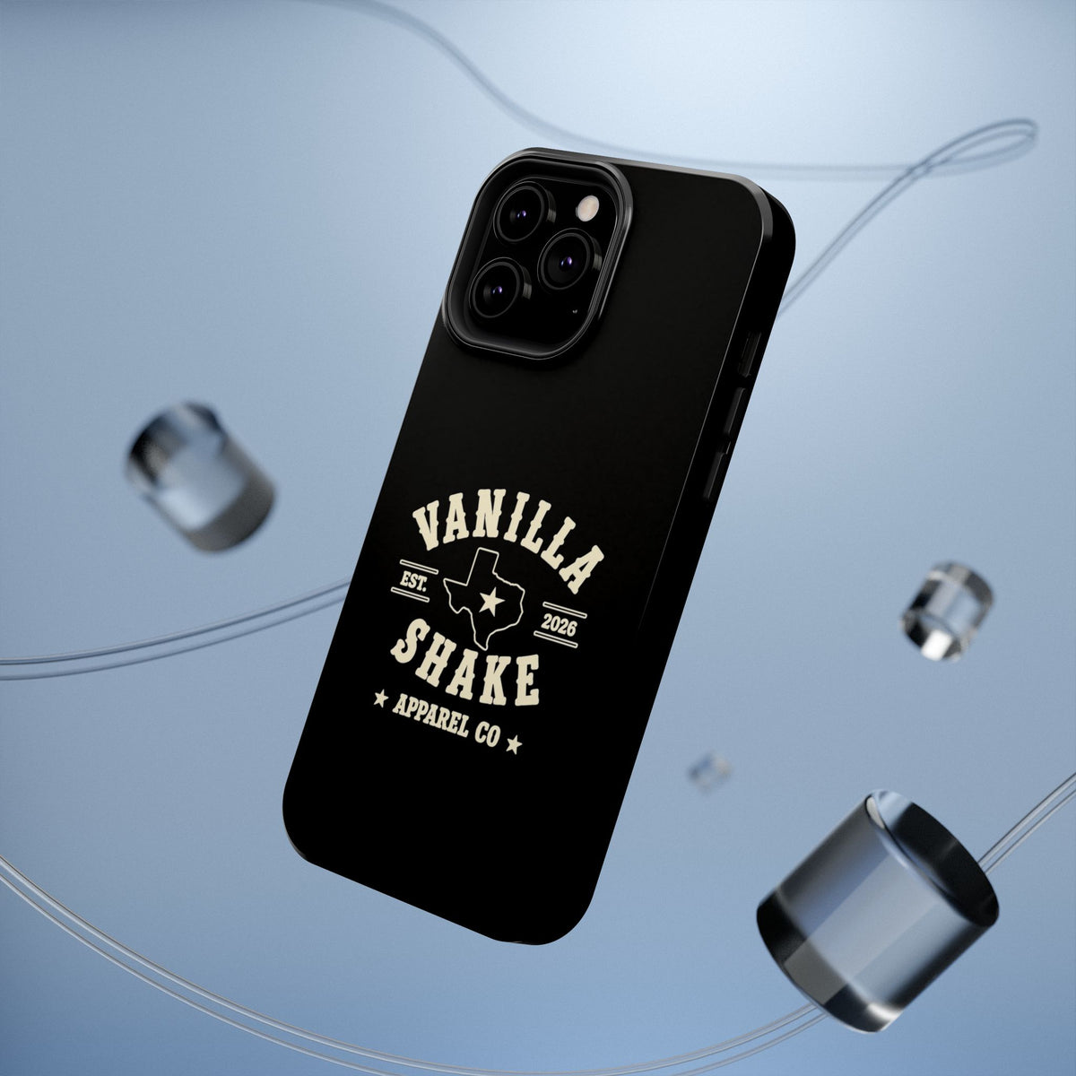 Black w/Ivory Logo lmpact-Resistant Phone Cases
