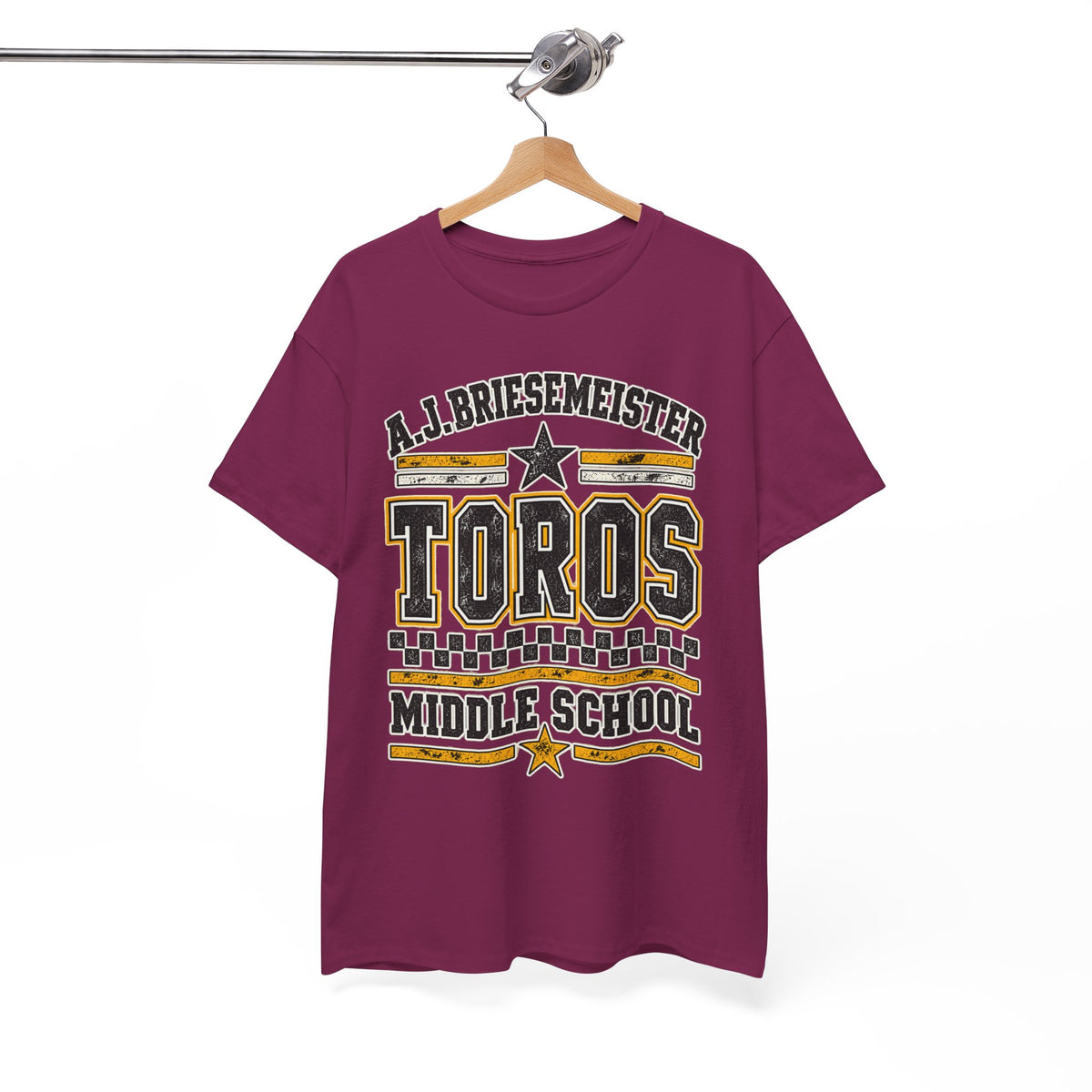 Toros Middle School Tee — A.J. Briesemeister School Spirit T-Shirt