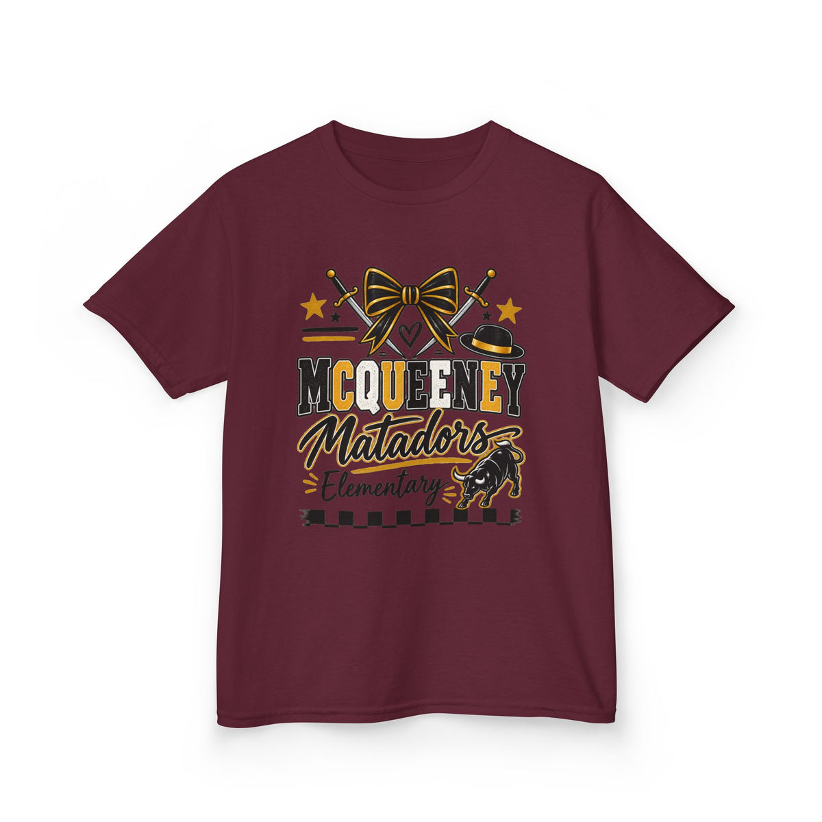 Kids Tee — McQueeny Matadors Elementary School Spirit Shirt